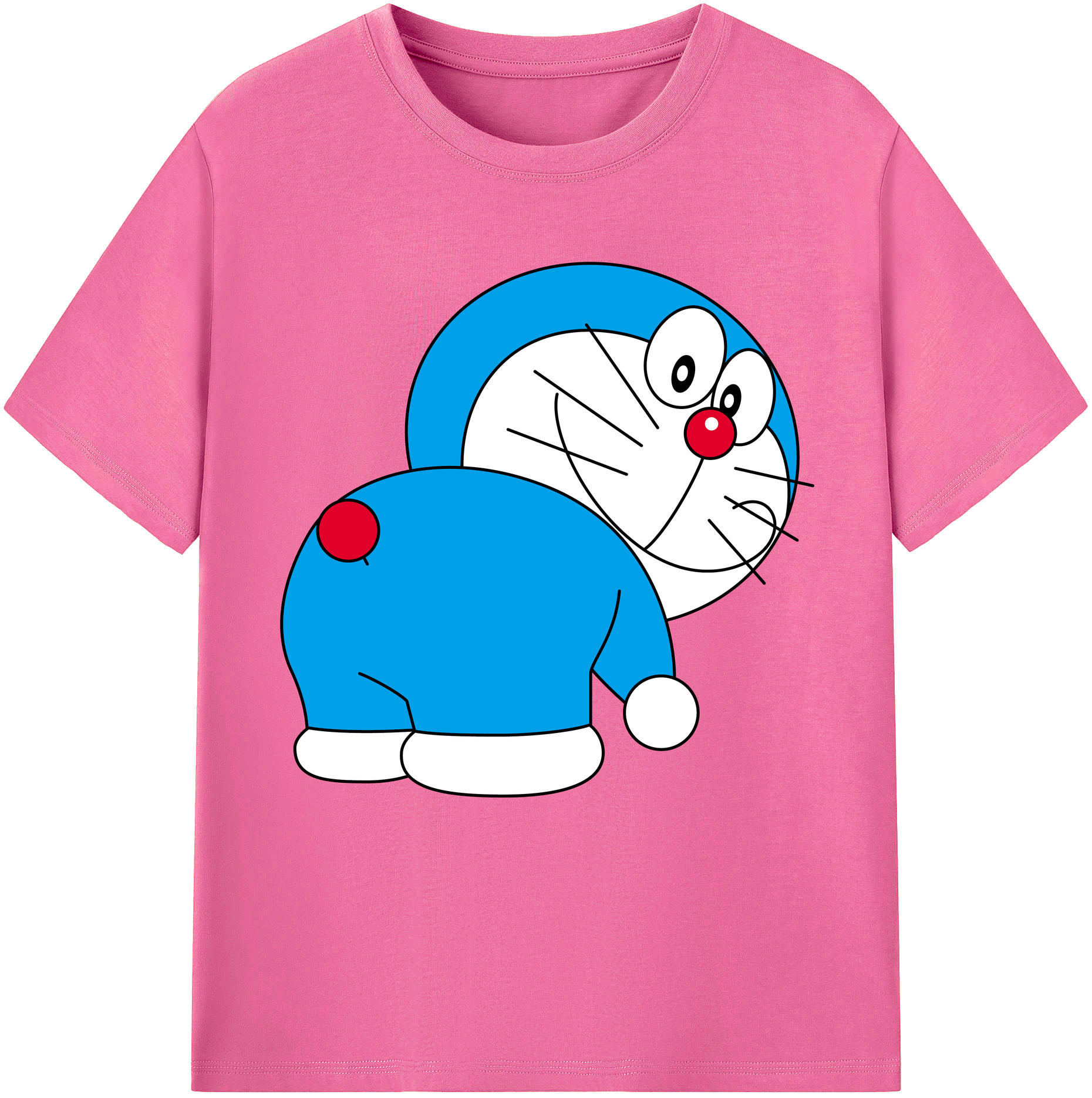 （画像用） ドラえもん Doraemon レディースカジュアルプリントTシャツ（綿100％）